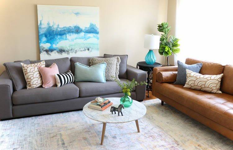 Article.com Living Room Makeover Sofas Modern