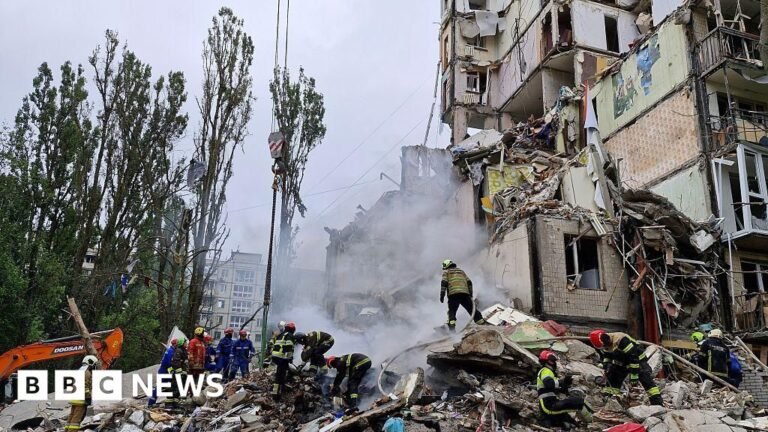 Kyiv toll rises to 16 as wave of Russian strikes defies Trump ceasefire demand