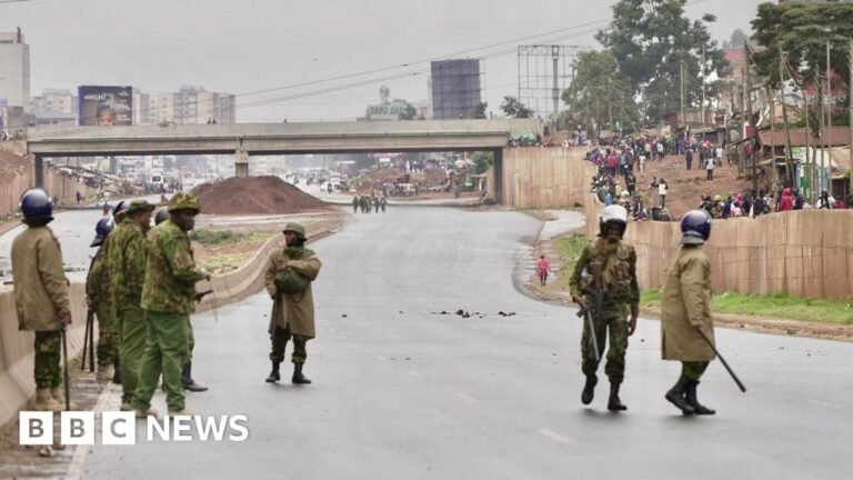 Kenya police fire tear gas at protesters as central Nairobi sealed off