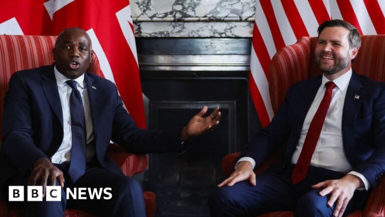 Vance and Lammy host Ukraine talks ahead of US-Russia summit