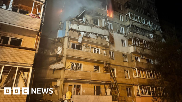 Baby among two killed in Russian drone attack on Kyiv, officials say