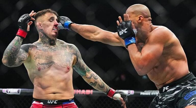 UFC 321 in Abu Dhabi ends in chaos after heavyweight title eye poke UFC 321 in Abu Dhabi ends in chaos after heavyweight title eye poke