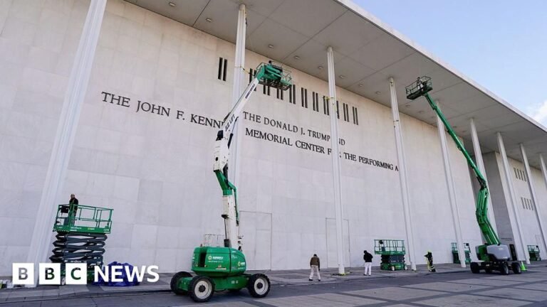Lawmaker sues to remove Trump’s name from Kennedy Center