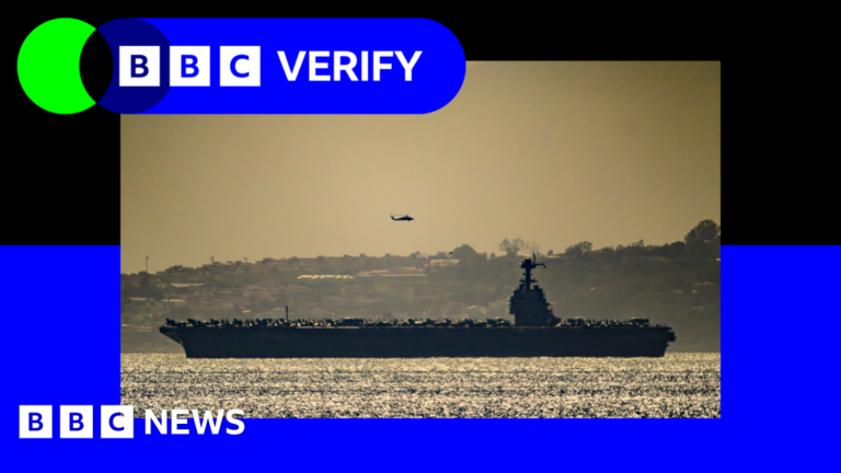 US build-up of warships and fighter jets tracked near Iran US build-up of warships and fighter jets tracked near Iran