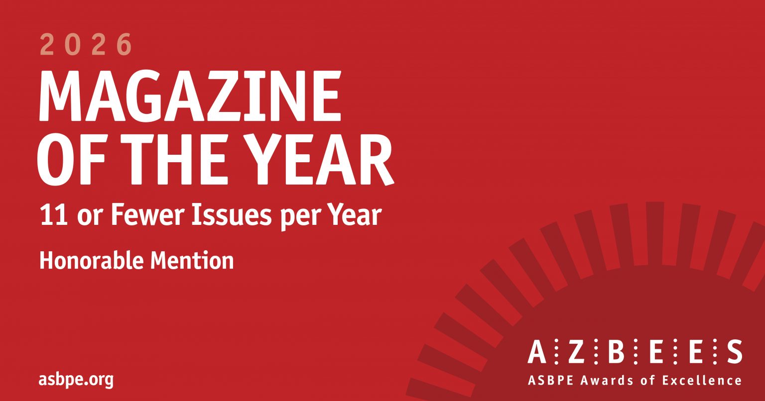 ABA Journal earns honorable mention as Magazine of the Year from business publication editors ABA Journal earns honorable mention as Magazine of the Year from business publication editors