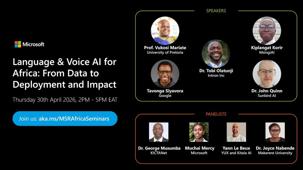 Language & Voice AI for Africa: From Data to Deployment and Impact – Microsoft Research