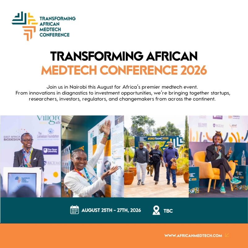 Call For Applications: Transforming African MedTech Conference (TAMC) 2026 Call For Applications: Transforming African MedTech Conference (TAMC) 2026