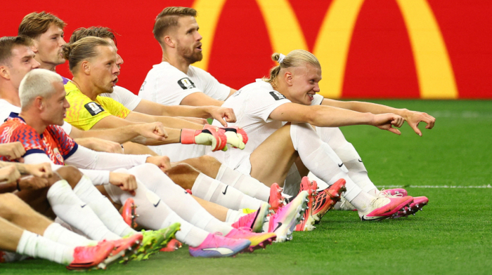 How the 'Viking Row' became Norway's World Cup symbol