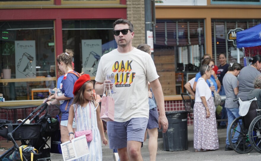 Oak Cliff families dress up for Bastille Day in Bishop Arts on July 14, 2026.