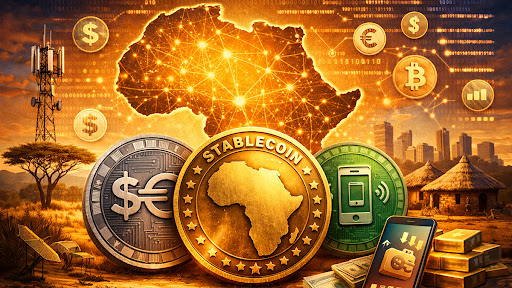 Data shows stablecoin transactional volumes reached $33 trillion globally in 2025. (Image created via ChatGPT)