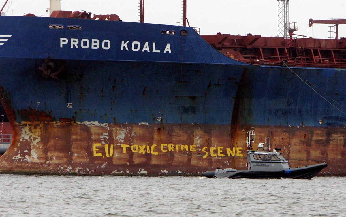 In 2006, the Probo Koala, chartered by the British company Trafigura, dumped tons of toxic waste in Abidjan. Côte d’Ivoire was found in violation by the African Court on Human and Peoples’ Rights.