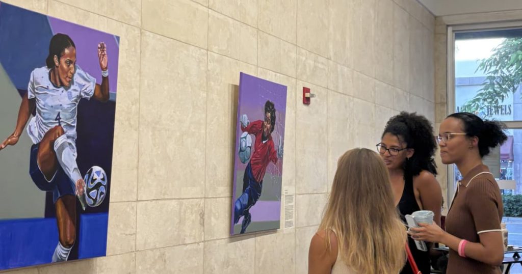 Alumni bring soccer to life through art Alumni bring soccer to life through art