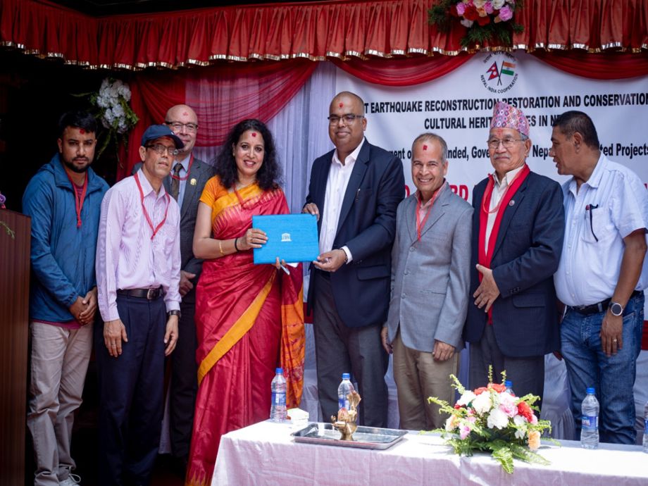 India and Nepal Celebrate Cultural Heritage Conservation Award in Lalitpur India and Nepal Celebrate Cultural Heritage Conservation Award in Lalitpur
