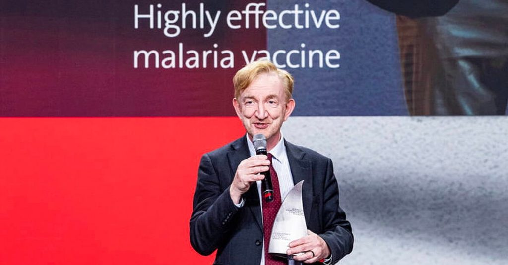 Irish scientist wins international award for developing malaria vaccine Irish scientist wins international award for developing malaria vaccine