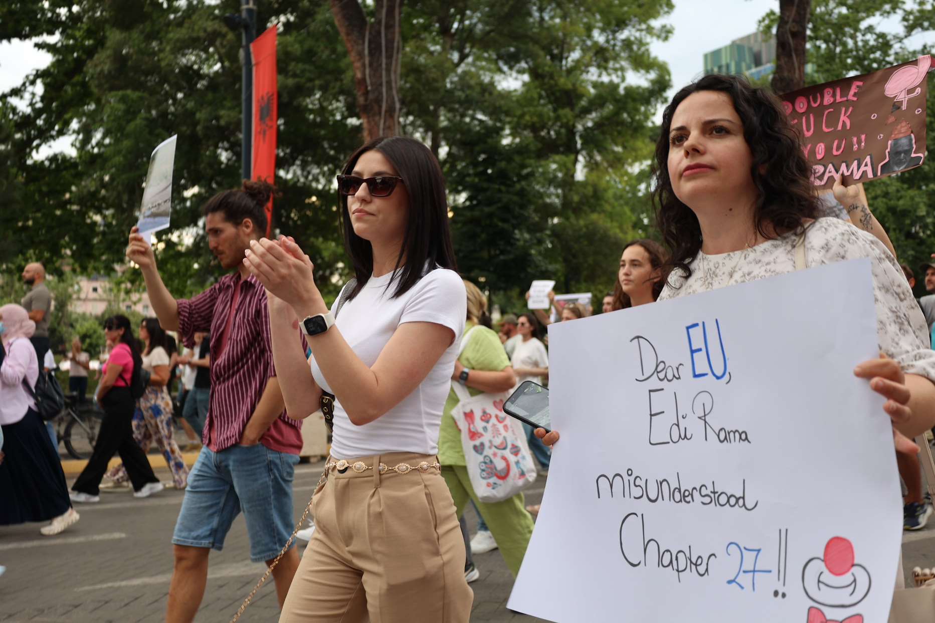“The message that we’re sending out to the society is that we’re doing the government a favour...and that the Albanian people don’t matter,” said MEP Beleris