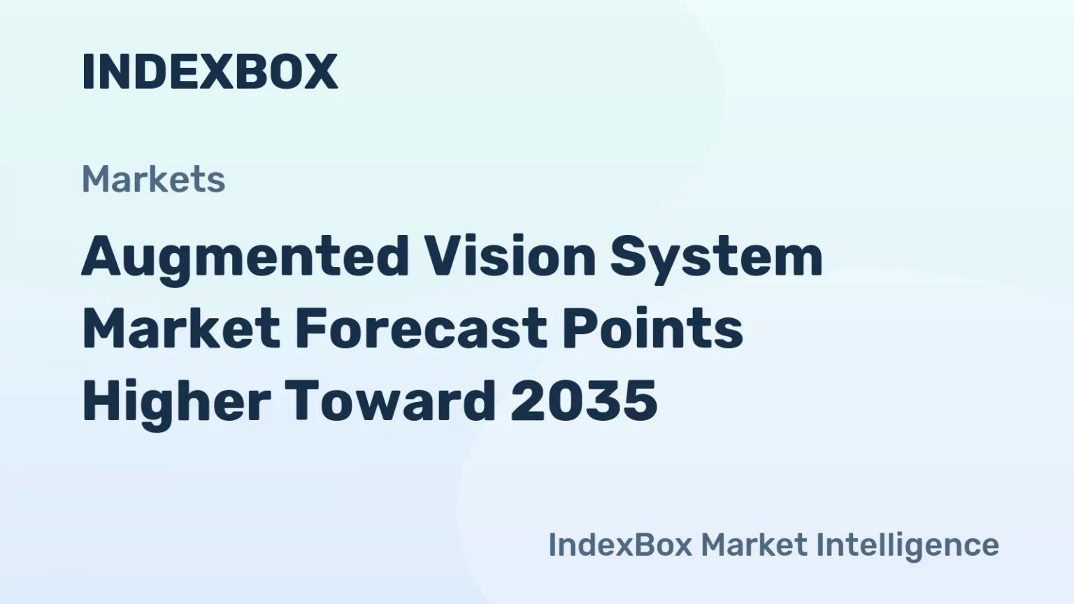 Augmented Vision System Market Growth to Accelerate by 2035 Amid Rising Adoption in Semiconductor and Electronics Sectors – News and Statistics