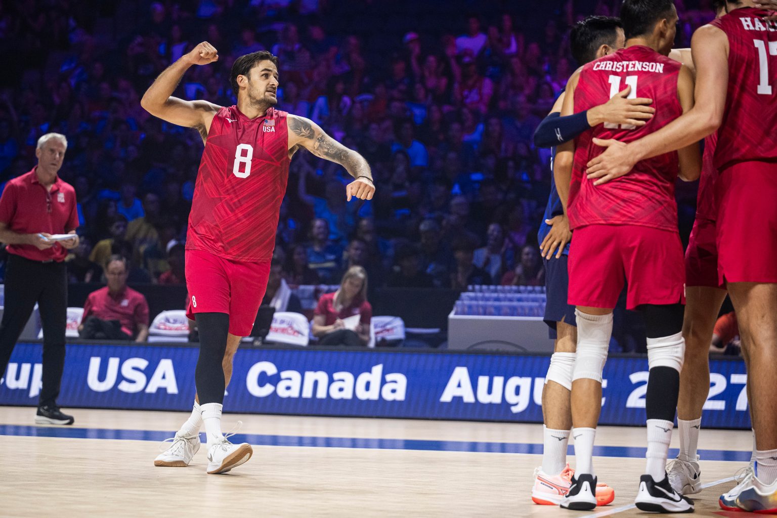 TJ Defalco on fire as USA make it to the VNL Finals after sweeping Brazil