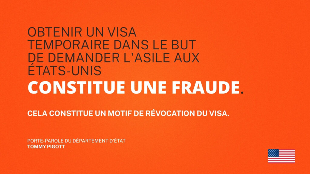 US Embassy Cameroon Warns: Seeking Asylum After Getting a Temporary Visa Is Fraud